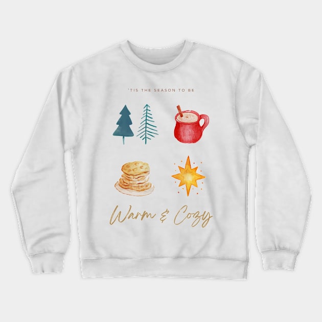 Merry Christmas - It's the season to be Warm & Cozy Crewneck Sweatshirt by MadeBySerif